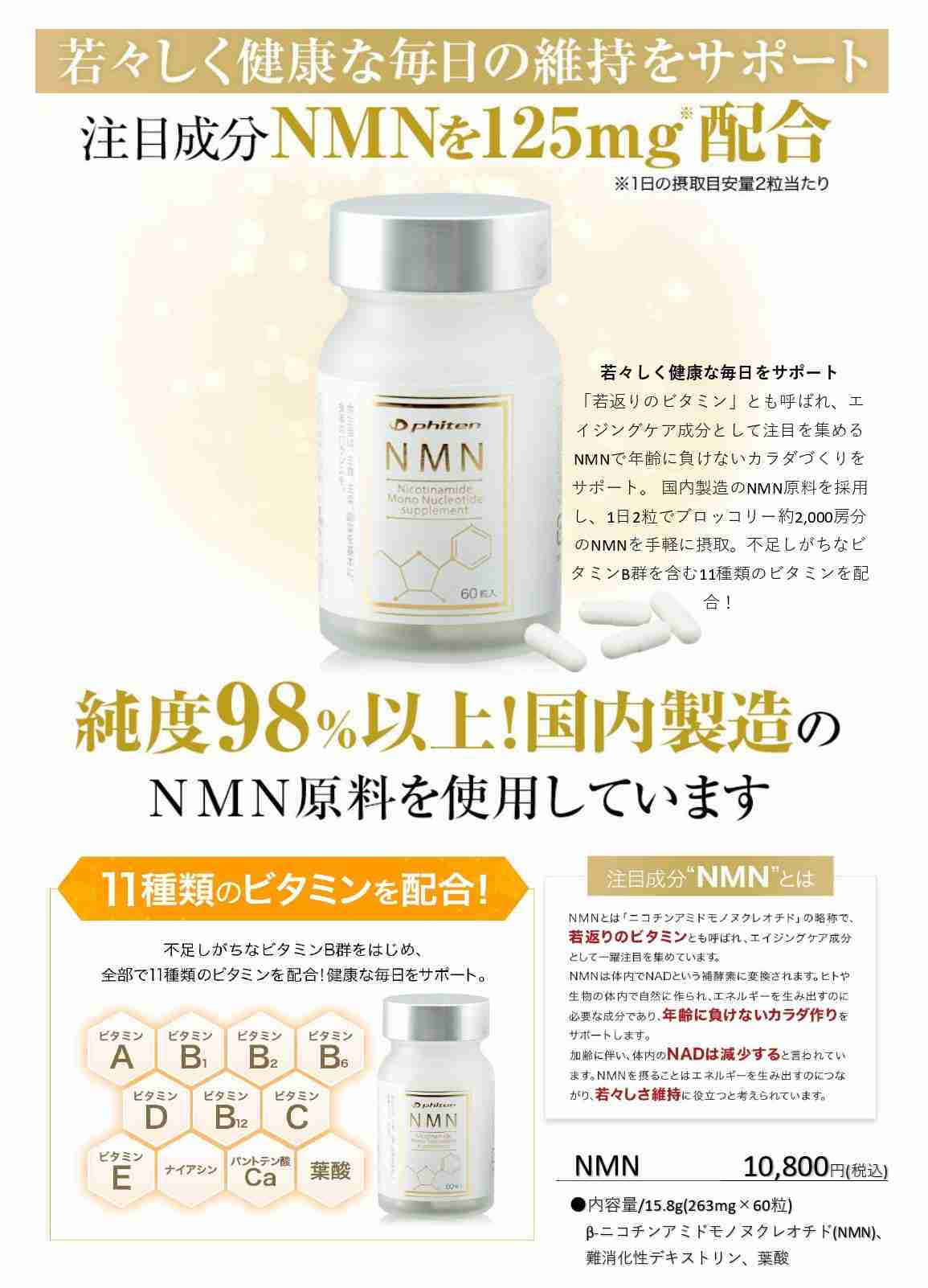 今注目のサプリ　NMN